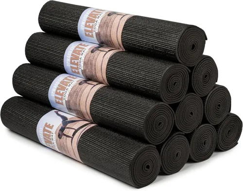 Miniatura 9 de Alfombrillas de yoga Plus, 72 x 24 pulgadas, 0.197 in de grosor, antideslizante, antidesgarros, fácil de limpiar, paquete de 10 Variado