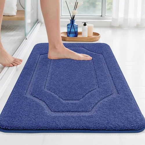 Miniatura 24 de BEQHAUSE Alfombra de Baño-Antideslizante-Tapete de Baño-Suave y Absorbente-Tapete de Ducha-Tapetes de Baño de Poliéster para Baño Lavables a Máquina