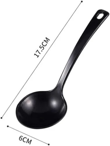 Miniatura 2 de UPKOCH Cucharas de sopa desechables grandes de plástico, cucharón de papilla, cucharón de papilla, cucharas para servir cucharas para fideos ramen