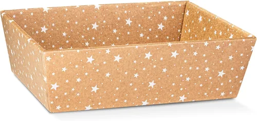 Miniatura 13 de Paquete de 5 cestas vacías para regalos, contenedores ideales para Navidad y boda, 8 x 6.69 x 2.75 pulgadas, color dorado