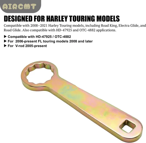 Miniatura 4 de Llave dinamométrica de rueda de eje trasero de 1.417 in Kit de herramientas de tensión para 08-21 Harley Touring HD-47925 OTC-4882 Road King+Electra