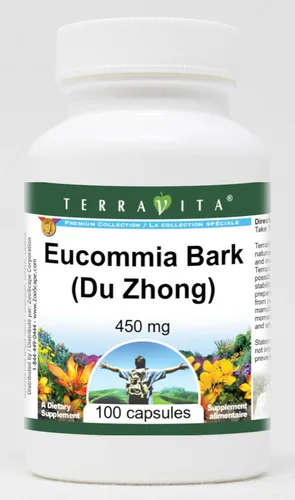 Corteza de Eucommia (Du Zhong) - 450 mg (100 Cápsulas, ZIN: 515099)