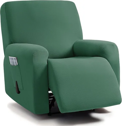 Miniatura 33 de ULTICOR - Juego de 8 fundas para sofá reclinable de jacquard, fundas elásticas para sofá reclinable para 3 cojines, fundas gruesas, suaves y Gris