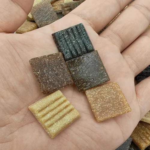 Miniatura 4 de Azulejos de mosaico de cuarzo de 1.1 libras, piezas de mosaico multicolor de 3/4 pulgadas, piedras para hacer mosaicos de bricolaje, manualidades