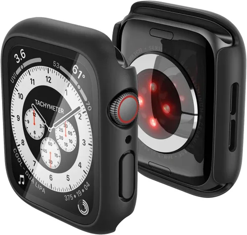 Miniatura 8 de Spigen Thin Fit - Funda diseñada para Apple Watch de 44 mm para Series SE3/SE2/6/SE/5/4 - Negro