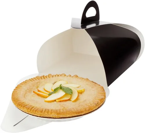 Miniatura 9 de Restaurantware Ingenero - Cajas para pasteles de 6.5 pulgadas con asas, 100 loncheras con asa integrada, forro resistente a la grasa para postres