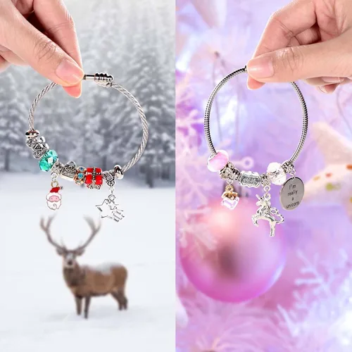 Miniatura 8 de COO&KOO Kit de fabricación de pulseras con dijes, un juguete de unicornio para niñas que inspira creatividad e imaginación, manualidades para niñas