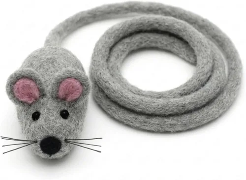 Miniatura 35 de Glaciart One Mini juguete de fieltro para gatos, tamaño de gatito y gato pequeño, juguete de lana natural, juguete interactivo suave y mullido