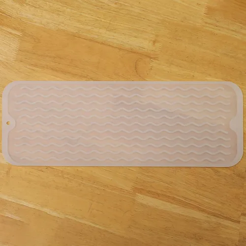 Miniatura 98 de MicoYang Alfombrilla de silicona para secado de platos para múltiples usos, fácil de limpiar, ecológica, resistente al calor, alfombrilla