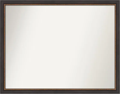 Miniatura 29 de Amanti Art Espejo de baño negro para sobre el fregadero, 23 x 23 pulgadas, espejo cuadrado negro Ashton, marco de madera tradicional mediano, se
