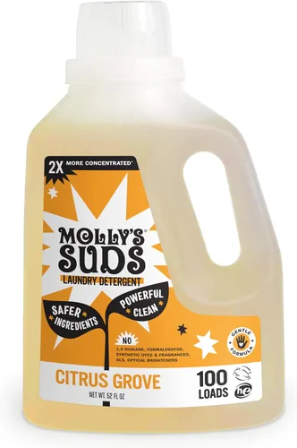 Miniatura 15 de Molly's Suds Detergente líquido para ropa Jabón detergente para ropa limpia para pieles sensibles 2 veces concentrado, alta eficiencia (HE)