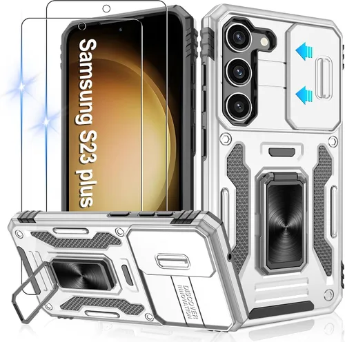 Miniatura 24 de Gritup para Samsung Galaxy S22 Funda con protectores de pantalla HD de 2 paquetes y cubierta deslizante para la cámara, protección contra caídas