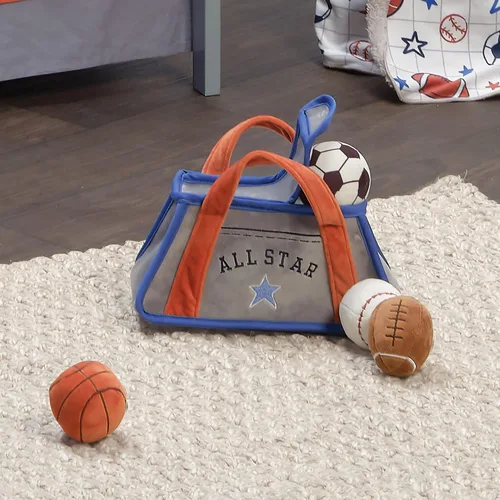 Miniatura 5 de Lambs & Ivy Baby Sports - Juego de juguetes de peluche interactivos - Fútbol/Baloncesto/Béisbol