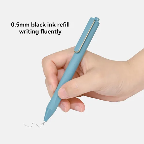 Miniatura 5 de Bolígrafos de gel negros, bolígrafo de clic a granel, punta fina de 0.020 in, escritura suave, tinta negra de secado rápido y a prueba de fugas.