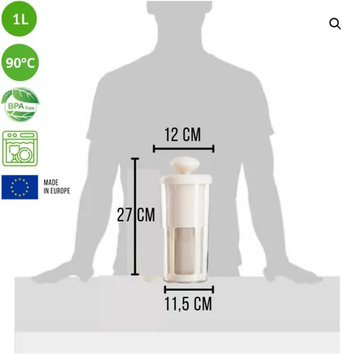 Miniatura 3 de Vegan Milker by Chufamix, herramienta de cocina para hacer leches vegetales (máquina de soja, arroz, avena y leche de nueces) o café