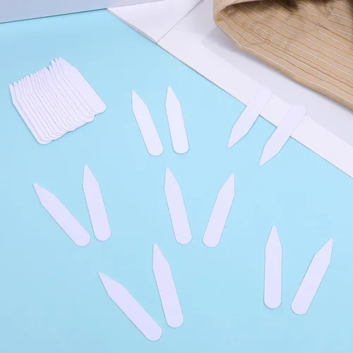 Miniatura 5 de Giantree 30 piezas de 2.2 pulgadas para camisas de vestir de hombre, estancias de cuello de plástico, inserciones de cuello de camisa de vestir
