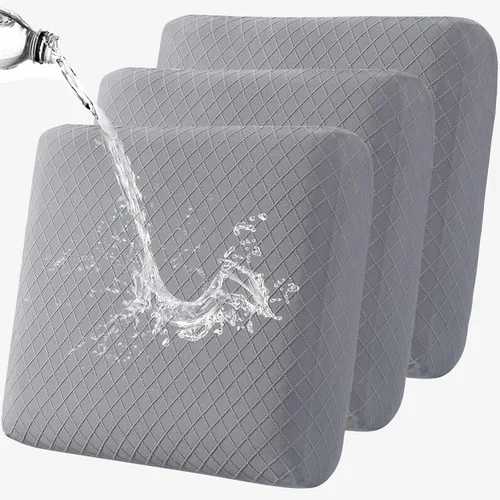 Miniatura 21 de Fuloon Fundas de cojín impermeables para asiento 2 piezas, fundas elásticas para cojín de sofá, fundas para sofá, protector de muebles lavable