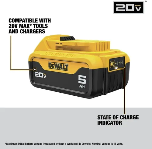 Miniatura 2 de DEWALT DCB205R 20V MAX 5 Ah Batería de iones de litio (renovada)