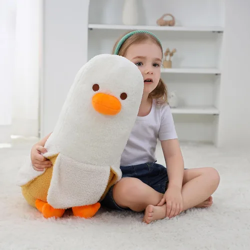 Miniatura 6 de OurHonor Peluche de pato de plátano de 19.6 pulgadas, bonito peluche de plátano, regalo para niñas, niños, novias, adultos, decoración de habitación