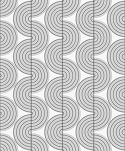 Miniatura 10 de NextWall Papel pintado Zen Geometric Peel and Vinyl Stick (Lunar Rock & Metallic Pearl) - Uno