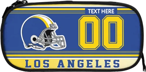 Miniatura 21 de Estuche para lápices Dallas, caja de lápices con nombre y número personalizados, estuche personalizado de estilo de fútbol, estuche de bolígrafo