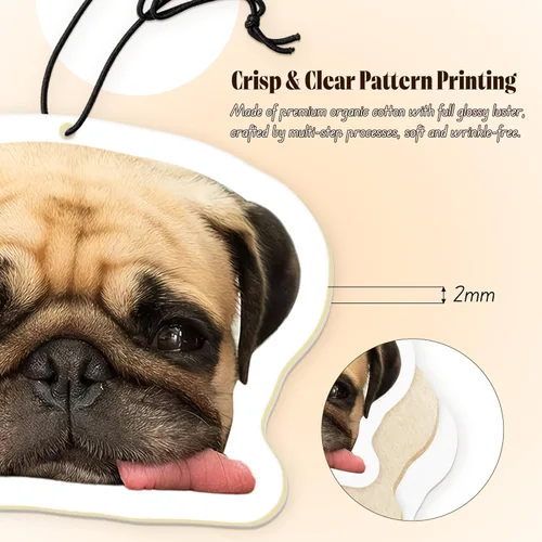 Miniatura 3 de Ambientador personalizado para coche de doble cara - Ambientador de fragancias para coche con foto personalizada, ambientadores de olor con imagen