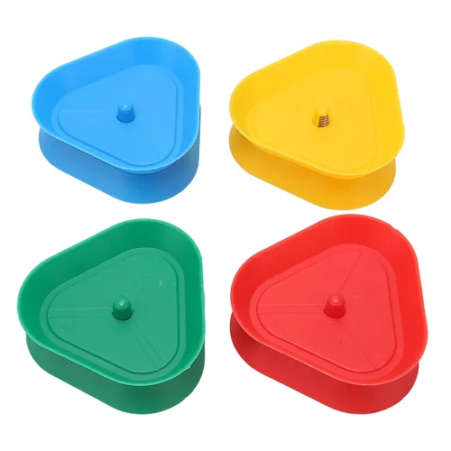Pssopp Bandeja de mano con forma de mazos de cartas estándar, soporte para manos en forma de poker, diseño de resorte redondo de 4 colores para