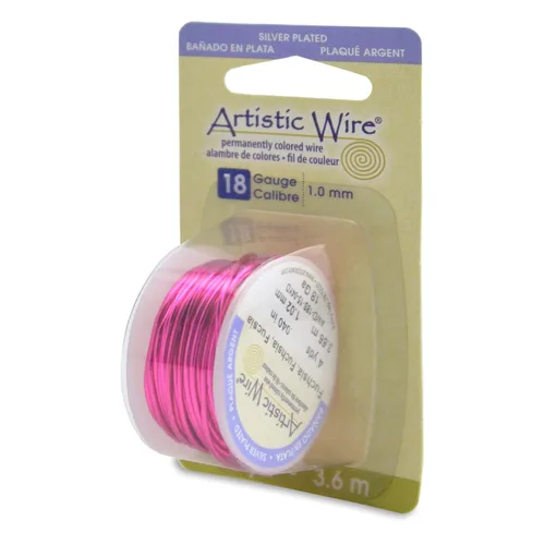 Miniatura 61 de Artistic Wire Alambre de Cobre Coloreado Plateado en Plata Resistente al Deslustre para Manualidades y Envolver Joyería, Resistente al Deslustre