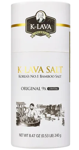 Miniatura 10 de K-LAVA SALT — Sal de bambú número 1 de Corea: original 9x, cristal, 2.47 onzas