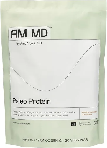 Miniatura 8 de Amy Myers MD Proteína en Polvo Paleo - Doble Chocolate, 20 Porciones - Suplemento de Proteína Basado en Colágeno para el Apoyo de la Función