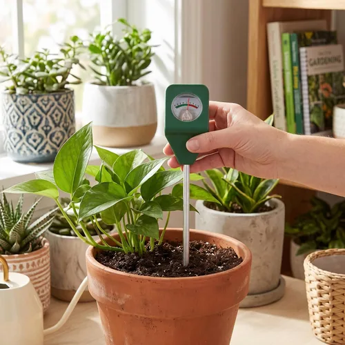 Miniatura 8 de Medidor de suelo, probador de suelo, portátil, de una sola aguja, sonda de alta sensibilidad, sensor de suelo para jardín, césped, granja, plantas