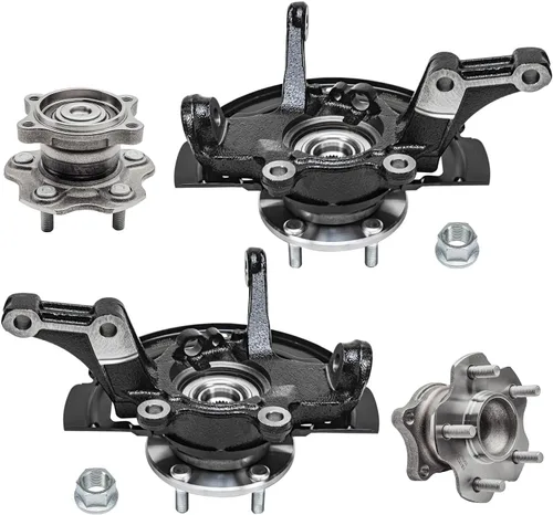 Miniatura 283 de Detroit Axle - Kit de nudillos de dirección delantera izquierda para Ford Edge Lincoln MKX 07-10, cojinete de rueda del lado del conductor, nudillo
