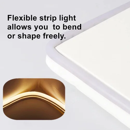 Miniatura 4 de M.best Tira de luces LED USB de 6.56 pies, impermeable, flexible, luces de cinta de neón con interruptor para dormitorio interior y exterior