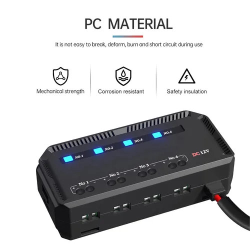 Miniatura 6 de Caja de 4 vías y relés, kit de bloque de caja de relé de 12 V 20 A con indicador LED, caja de bloque de relé universal para motocicleta, automóvil