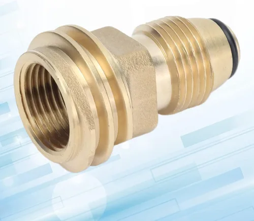 Miniatura 5 de Brass Fittings Adapter Convert POL Valve to QCC‑1 Hose for Gas Grill Cylinder Safe Connection