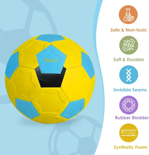 Miniatura 3 de Swerve and Curve - Balón de fútbol tamaño 4, pelota de entrenamiento de fútbol con paneles especiales para jugar, juegos de actividades al aire