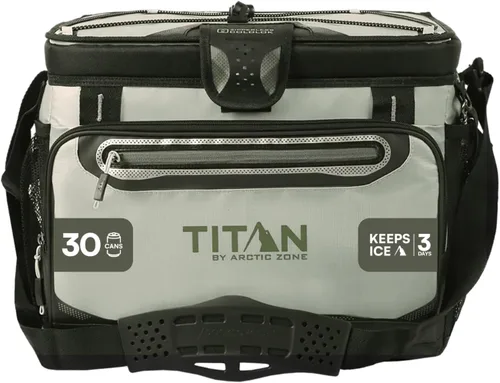 Miniatura 19 de Titan by Arctic Zone Deep Freeze Cooler - Zipperless Hardbody Cooler - Deep Freeze Insulation, HardBody Liner, and SmartShelf Seagrass