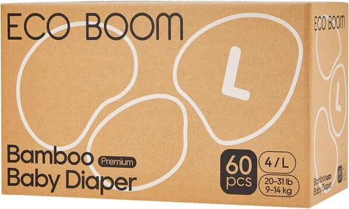 Miniatura 7 de ECO BOOM Pañales prematuros, viscosa de bambú, pañales desechables suaves naturales para bebés, tamaño 0 adecuado para hasta 7 libras