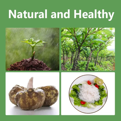 Miniatura 6 de Hethstia Konjac Noodles Angel Hair - Paquete de 6 fideos Shirataki, bajo en calorías, bajo en carbohidratos, sin azúcar, sin gluten, apto para dieta