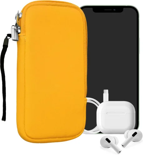 Miniatura 28 de kwmobile Funda universal para teléfono tamaño XS - 3,5/4 pulgadas - Funda de neopreno para teléfono inteligente con cremallera - Funda impermeable