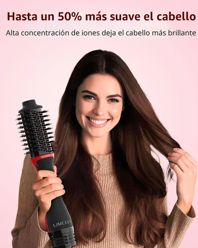 Miniatura 2 de Umeely Plus 2.0 Cepillo Secador de Cabello Cepillo Secador en uno, Cabezal de Cepillo Ovalado de 2'', Cepillo Estilizador Iónico de Aire Caliente