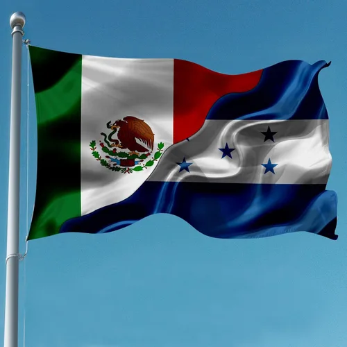 Miniatura 16 de Bandera guatemalteca de Guatemala y El Salvador de 3 x 5 pies de doble cara impresa para interiores y exteriores, bandera decorativa de tela