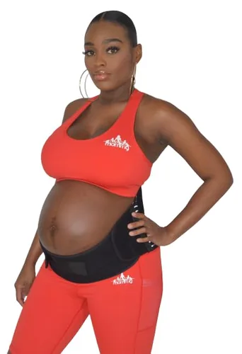 Miniatura 6 de Muscle Up Mommy Cinturón de apoyo de maternidad, banda para el vientre para mujeres embarazadas para abdomen, pélvica, cintura, dolor de espalda