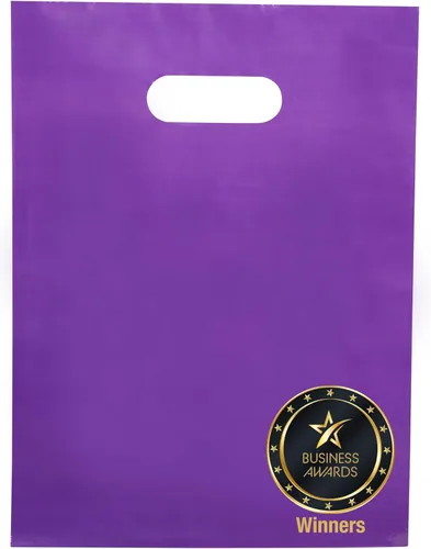 Choice Marts 100 bolsas moradas de mercancía para pequeñas empresas, boutique y ventas al por menor, de 1.5 mil, 9 x 12 pulgadas, de plástico,