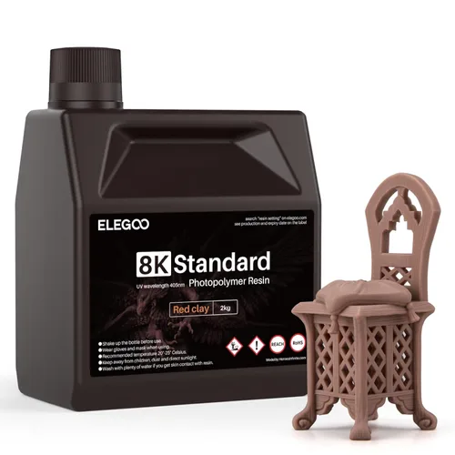 Miniatura 14 de ELEGOO Resina de impresora 3D estándar mejorada 2.0, resina fotopolimérica de curado UV de 405 nm para Mars Saturn Jupiter MSLA DLP LCD 3D Printing