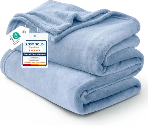 Miniatura 10 de Bedsure GentleSoft - Mantas de forro polar azul marino tamaño Queen - Manta de cama azul suave ligera afelpada difusa acogedora microfibra de lujo