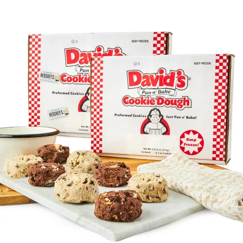 Miniatura 13 de David's Cookies - Masa congelada de galletas con trozos de chocolate y avena con pasas, premoldeada, 96