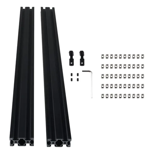 Miniatura 7 de 4 piezas de 11.811 in ranura en V 2020 perfil de extrusión de aluminio extruido estándar europeo anodizado para impresora 3D y CNC DIY