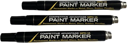Miniatura 18 de Marcador de pintura esmaltada de ventaja competitiva MPD Permanente Impermeable Resistente a los rayos UV Blanco
