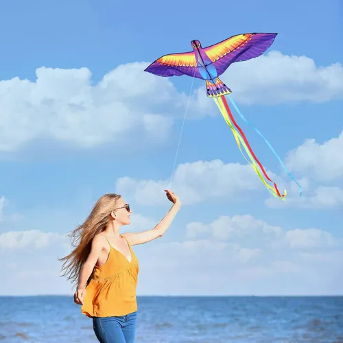 Miniatura 6 de Mint’s Colorful Life Large Kite for Kids and Adults, Easy to Fly Single Line Beach Kites, Comes with 300ft String Handle